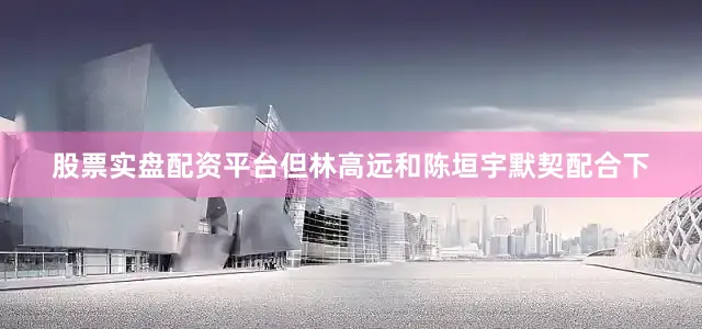 股票实盘配资平台但林高远和陈垣宇默契配合下