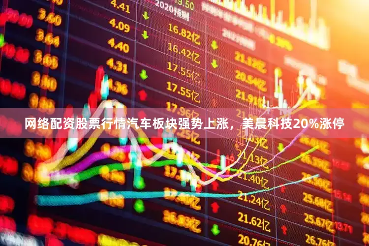 网络配资股票行情汽车板块强势上涨，美晨科技20%涨停