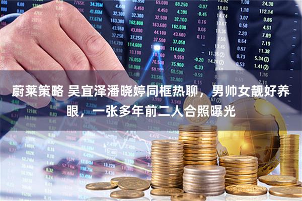 蔚莱策略 吴宜泽潘晓婷同框热聊，男帅女靓好养眼，一张多年前二人合照曝光